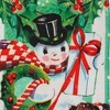 Decorative Towel Retro Snowman With Puppy 100% Cotton Kitchen Frosty 106236 28.0 Inch Retro Snowman With Puppy 100% Cotton Kitchen Frosty Kitchen - 2 of 3