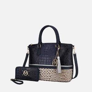 MKF Collection Autumn Croc-Embossed Tote & Wallet Set by Mia K - 1 of 4