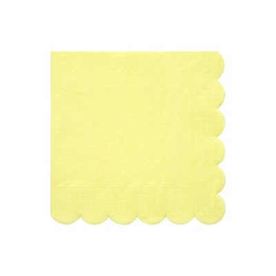 Meri Meri Pale Yellow Large Napkins