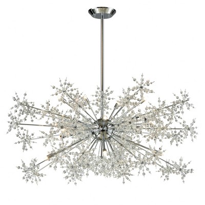 Elk Home Snowburst 20 - Light Chandelier in  Polished Chrome