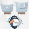 3-Piece/4-Piece Luggage Set with USB Port, 20"&24" Suitcase with Front-Opening, ABS+PC Hard Shell Luggage with Cup Holder & Spinner Wheels -ModernLuxe - 3 of 4