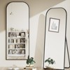 Likepay Arch-Shaped Freestanding Alloy Frame Full-Length Mirror - 56in Length × 21in Width (Black/Gold/Silver Options) - 3 of 4