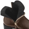 BLISSFUL STEP Women's Classic Low Heeled Pointy Toe Short Ankle Booties - 3 of 3