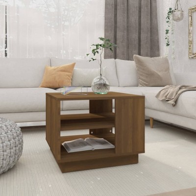 vidaXL Coffee Table Brown Oak Engineered Wood Medium Coffee Table