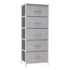 Crestlive Products Vertical Dresser for Bedroom Storage Tower With Steel Frame Wood Top Easy Pull Fabric Bins - 2 of 4