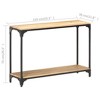vidaXL Console Table 43.3"x11.8"x29.5" Solid Mango Wood - 4 of 4