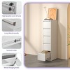 2/3/4/5-Drawer Vertical Filing Cabinet, Metal File Cabinet with Lock for Home Office Storage – The Pop Home - 2 of 4