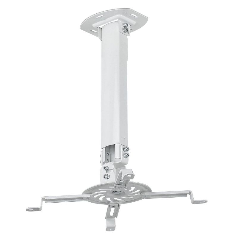 Mount-It! Universal Ceiling Projector Mount Bracket | Full Motion and Height Adjustable from 14.5 - 21.5 in. | 30 Lbs. Weight Capacity | Medium Size, 1 of 9