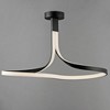ET2 Lighting Serpentine 1 - Light Semi-Flush Mount in  Black - 2 of 3