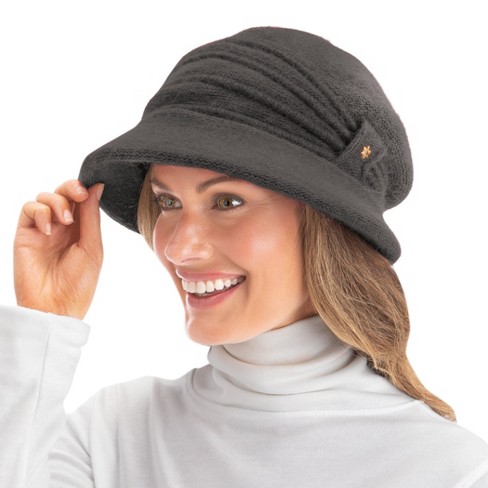 Collections Etc Ribbed Knit Brimmed Hat - image 1 of 4