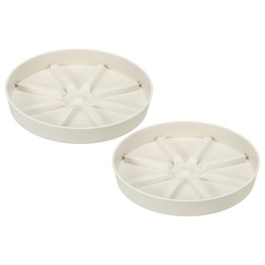 Unique Bargains Lightweight Sturdy Durable Nordic Minimalist Plant Saucers 2 Pcs - 1 of 4