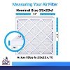 Filter King 23x23x1 Air Filter | 4-PACK | MERV 8 HVAC Pleated A/C Furnace Filters | MADE IN USA | Actual Size: 23 x 23 x .75" - 2 of 4