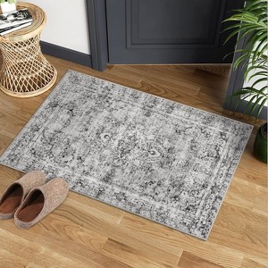 Coucheta Washable Low Pile Area Rug , Non-Slip Indoor Outdoor Carpet for Living Room Bedroom Kitchen, Multi-Color & Size - 1 of 4
