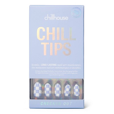 Chillhouse Chill Tips Press-On Fake Nails - Checked Out - 24ct