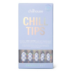 Chillhouse Chill Tips Press-On Fake Nails - Checked Out - 24ct - 1 of 4