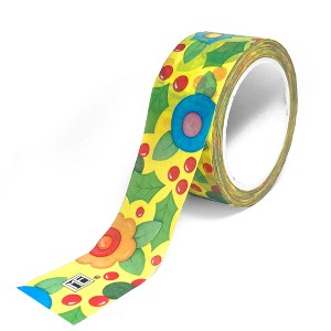 Mary Engelbreit Christmas Yellow Crafting Washi Tape; 20mm - 1 of 2
