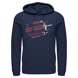 Mens Star Wars X-wing Starfighter Flyby Lightweight Hoodie - 1 of 4