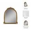Sagebrook Home Vintage Mirror with Ornate Resin Frame - Arched Decorative Accent for Home, Office, Bedroom, or Living Room  - 12" Gold - 3 of 4