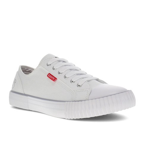 Levi's Womens Anika C Logo Classic Sporty Fashion Sneaker Shoe, White/grey,  Size 6 : Target