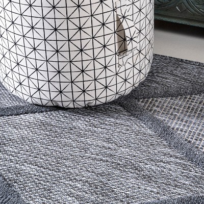 Transitional Diamond Trellis 3x5 Dark Gray Synthetic Area Rug