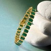 Ross-Simons 25.00 ct. t.w. Bezel-Set Emerald Bracelet in 18kt Gold Over Sterling - 3 of 4