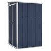 VidaXL Wall-mounted Garden Shed Anthracite 46.5"x39.4"x70.1" Steel - 2 of 4