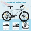 Whisen Kids Bike for 6-12 Years Old, 20 Inch Children's Bicycle for Boys Girls, 7-Speed Steel Frame, , Dual Disc Brakes - 4 of 4