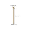 Unique Bargains Brass DIY Craft Jewelry Making Round Ball Head Pins 200 Pcs - 2 of 4