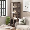 Taylor & Logan 87" Willis Modern Farmhouse Bookcase with Glass Door - 4 of 4