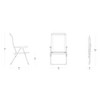 Lafuma Alu Cham Adjustable Lightweight Ergonomic Rust-Free Outdoor Folding Patio Armchair, 5 Seating Positions & Batyline Ventilated Fabric, Seigle - 3 of 4