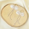SOHI Women's White  Shell Drop Earrings - 2 of 3