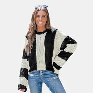 Bell Sleeve Striped Sweater | Blue Chic Boutique