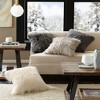 Gracie Mills Acevedo Plush Faux Fur Square Pillow - 2 of 2