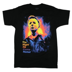 Seven Times Six Halloween T-Shirt Men's The Night He Came Home Horror Film Tee - 1 of 3
