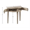 NicBex Console Table with 2 Cabinets,Entryway Table with Bronze Knobs and Demilune Shape Design,Modern Couch Table for Living Room,Reclaimed Wheat - 3 of 4