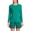 Lands' End Women's SunShade UPF 50 Long Sleeve Relaxed Rash Guard - 4 of 4