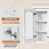 40" Wall Mounted Bathroom Medicine Cabinet with Mirror Doors, Adjustable Shelves & Storage Organizer for Over Toilet or Bathroom - 3 of 4