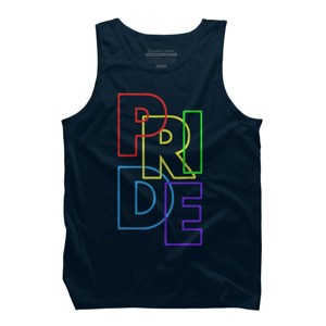 Adult Design By Humans Pride Sleek Text By MANGAZaB Tank Top - 1 of 2