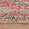 World Rug Gallery Valora Red Vintage Medallion Washable Low-Pile Indoor Area Rug with Non-Slip Backing - 3 of 4