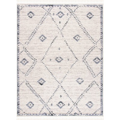 ムク　sar Marrakesh MRK754 Power Loomed Indoor Area Rug - Ivory/Grey - 8'x10