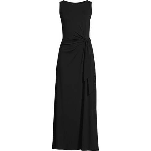 SLEEVELESS TIE WAIST MAXI DRESS