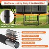 Zevemomo 14FT Trampoline with Safety Enclosure Net, Ladder, ASTM Approved. Outdoor Pumpkin Trampoline for Kids and Adults, Coated Metal Frame,orange - 4 of 4
