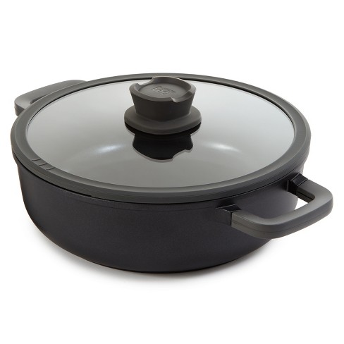 BergHOFF Leo Stone+ Non-stick Ceramic 11" Two-Handle Sauté Pan 5qt. With Glass Lid, Recycled Cast Aluminum - image 1 of 4