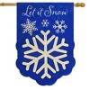 Briarwood Lane Unassigned Unassigned Burlap Winter House Flag 40x28 For Outdoor Dancing Snowflakes House Flag Flag For Unassigned House Flag - 2 of 3