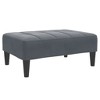 vidaXL Footstool Dark Gray 30.3"x21.7"x12.2" Velvet - 2 of 4