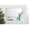 Elegant Lighting Metal frame rectangle mirror 20 inch in silver - 4 of 4
