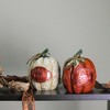 Northlight Autumn Harvest "Be Joyful" Pumpkin Figurines - 7.75" - Set of 2 - image 3 of 3