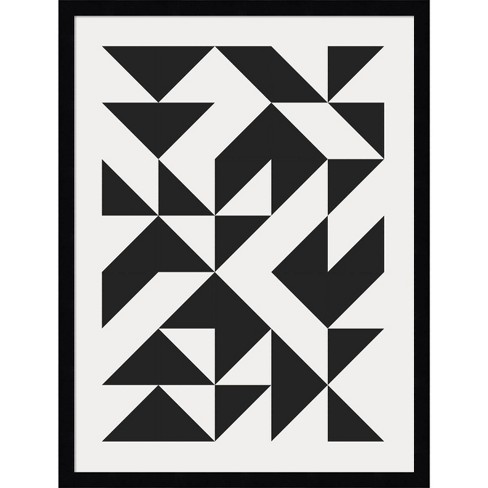 geometric shapes in art black and white