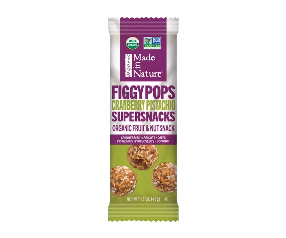 Made in Nature Cranberry Pistachio Figgy Pops - 1.6oz Bag