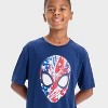 Boys' Spider-Man Short Sleeve Graphic T-Shirt - Blue - 2 of 4